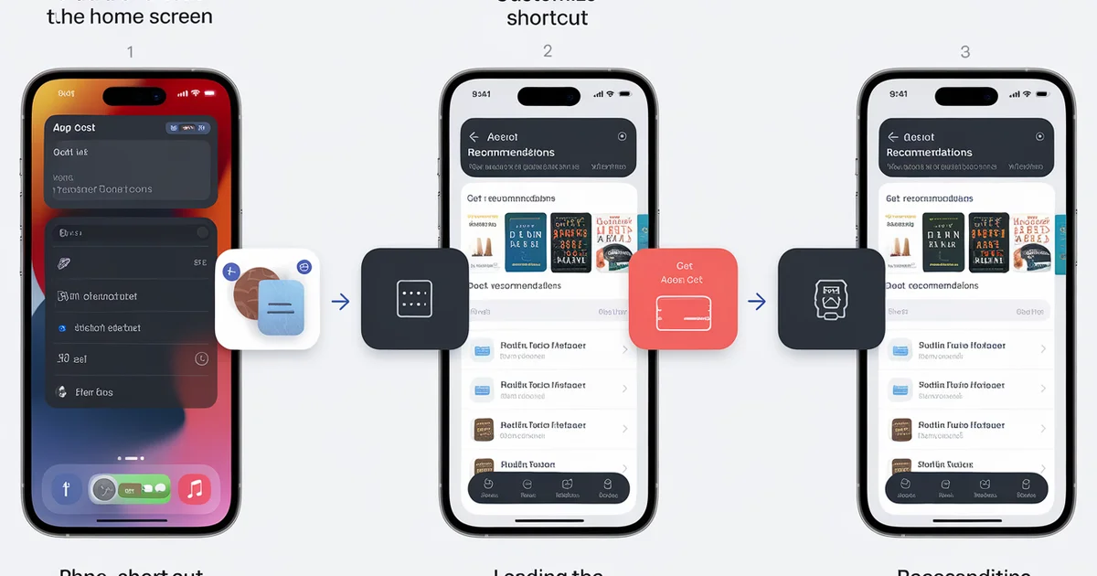 Apple Shortcuts decision tree for book recommendations on 1.5 billion devices